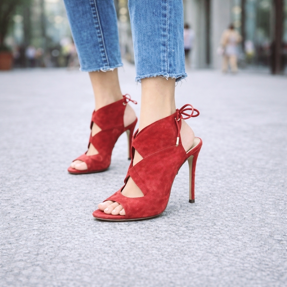 AQUAZZURA  Sexy Thing Cut Out Heels 38.5